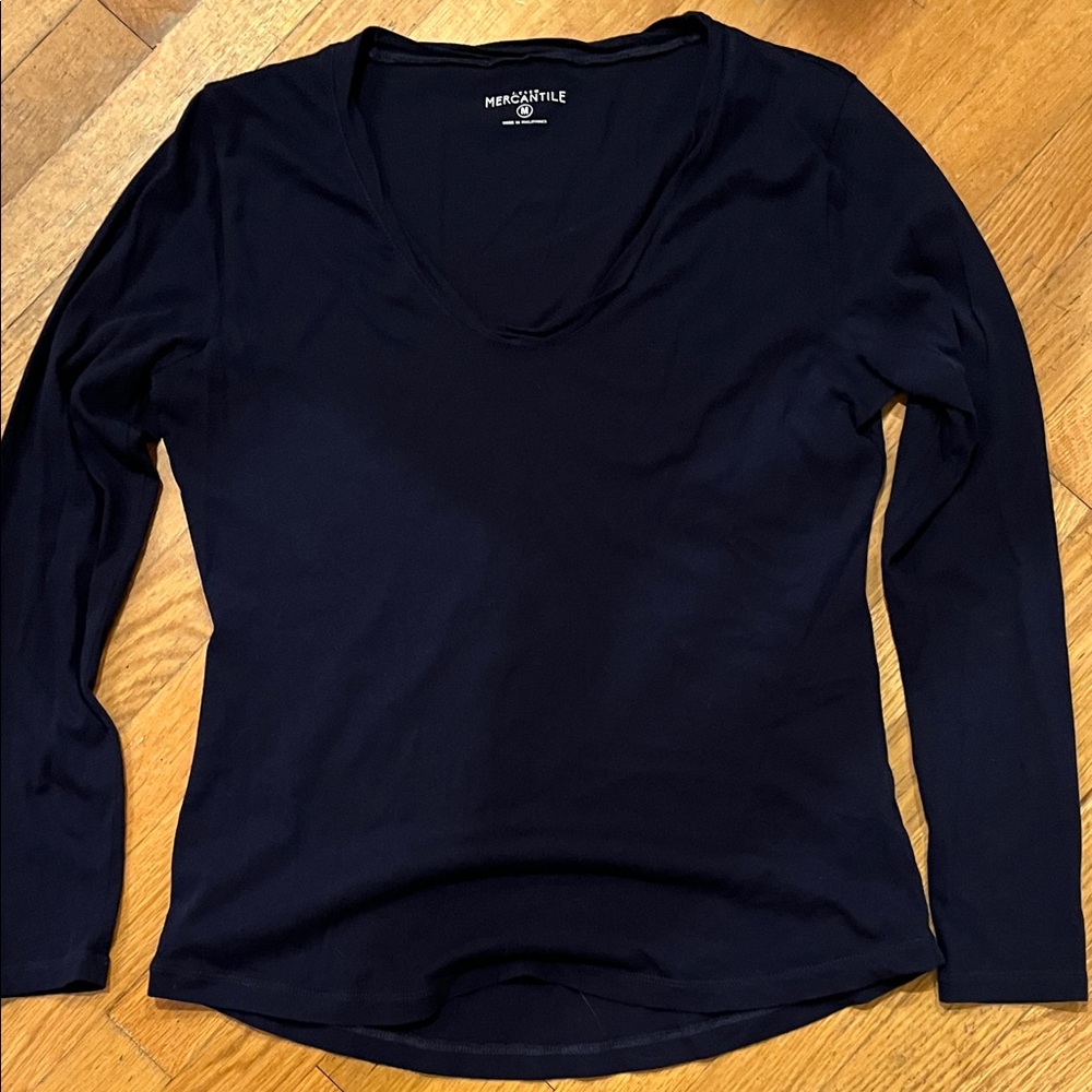 J. Crew Mercantile Navy Long Sleeve | M